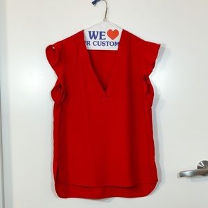 Red Zara Women’s XS top. Dry-cleaned, given by a friend who moved away.
